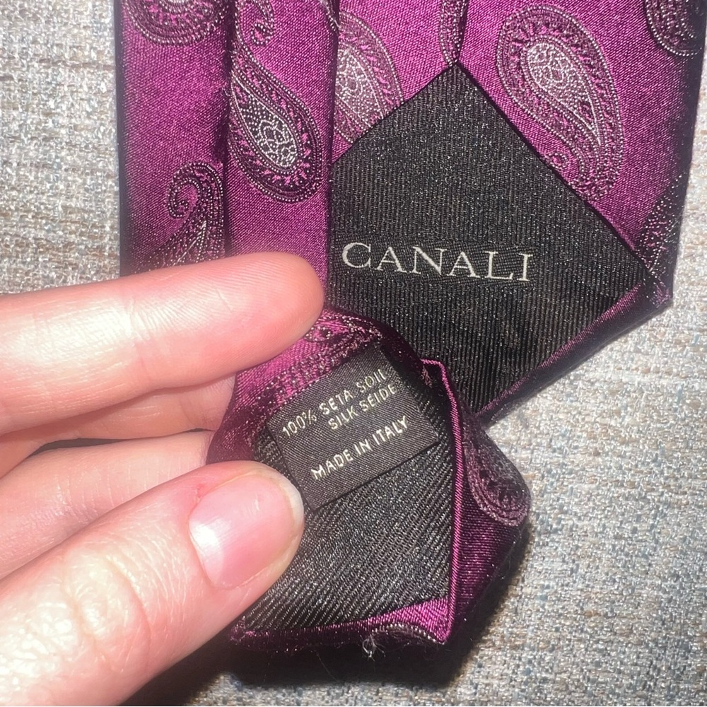 Canali Purple Silk Men's Tie